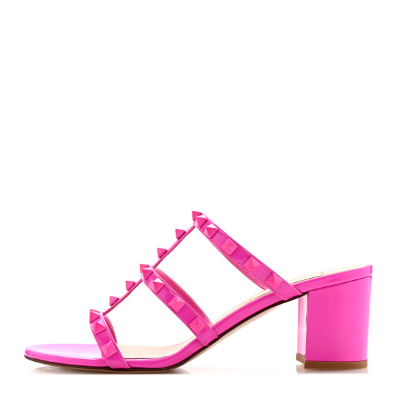 VALENTINO GARAVANI Patent Lacquered Monochrome Rockstud 60mm