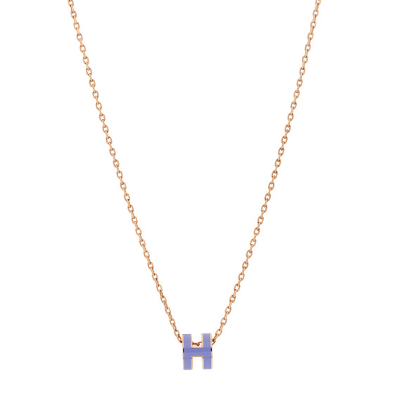 大人気★【HERMES 】 Mini Pop H ペンダント Lilas エルメス Hermes HERMES ネックレス ポップアッシュ ミニ Pop H