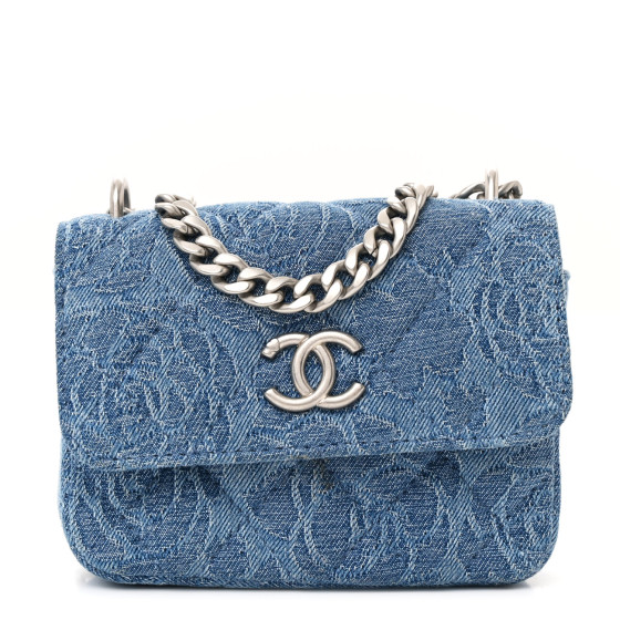 【CHANEL】Quilted Mini Rectangular denim Caviar★ショルダー CHANEL Denim Quilted Mini Rectangular Flap Dark Blue 1622914