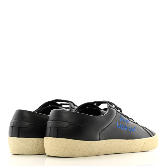 【SAINT LAURENT】美品 スニーカー COURT CLASSIC Saint Laurent Womens' Court Classic Distressed Canvas