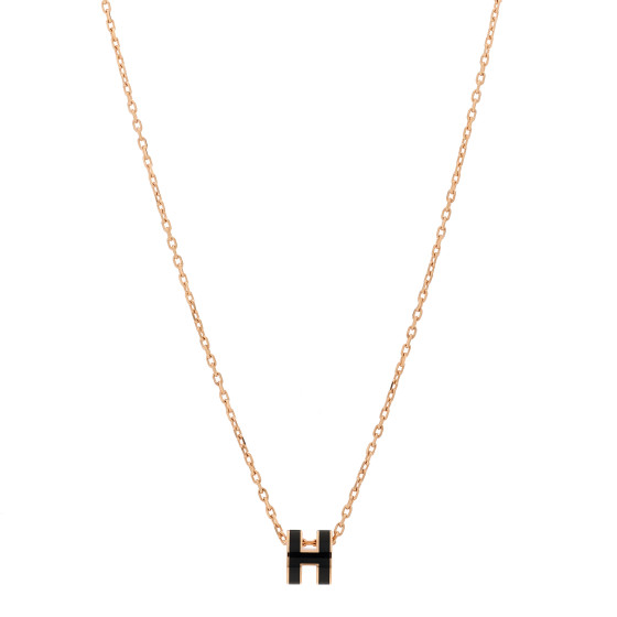 HERMES★Mini Pop H ネックレス Rose Gold Mini Pop H pendant | Hermès USA
