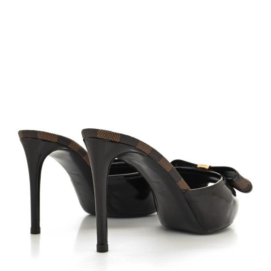 LOUIS VUITTON size 36 Pumps brown slingback pointed toe LV