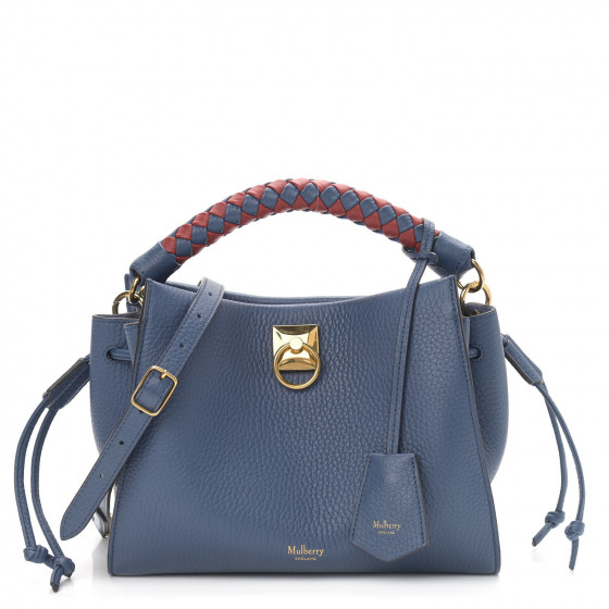 MULBERRY｜TOTEBAGS (HH6267 000 A100) Mulberry | Small Iris | Black & Midnight Heavy Grain | Women