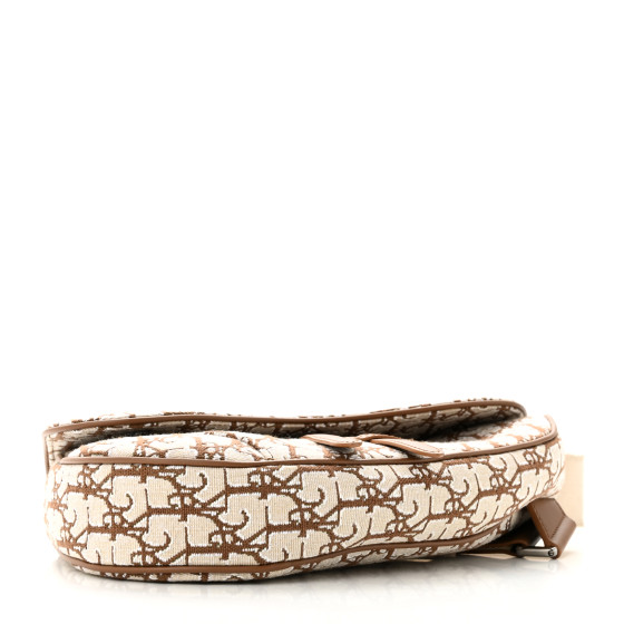 CHRISTIAN DIOR X CACTUS JACK Oblique Saddle Bag Coffee