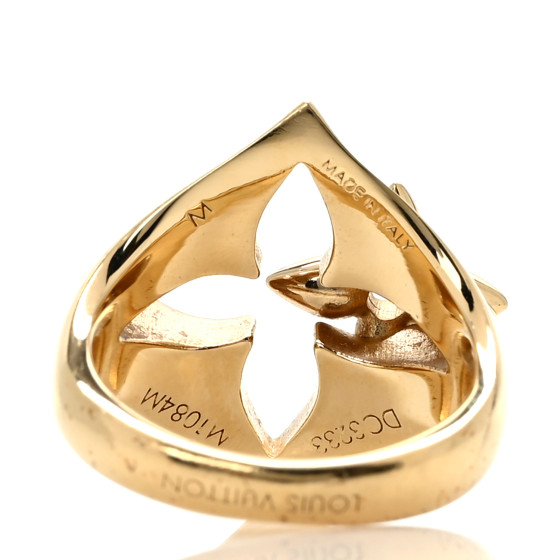 Louis Vuitton フラワー型リング ゴールド13号 LOUIS VUITTON LV Flowergram Ring 63/10.25 Gold 1456284
