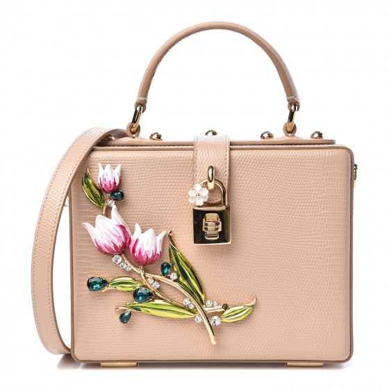 Dolce&Gabbana レザートリム ラタン ボックスバッグ Dolce&Gabbana Dolce Box handbag for Women - Beige in UAE