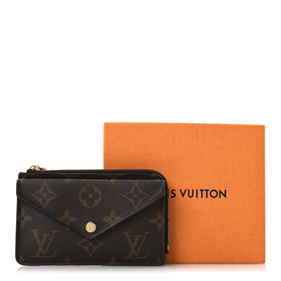 LOUIS VUITTON Monogram Recto Verso Card Holder Black 1688196