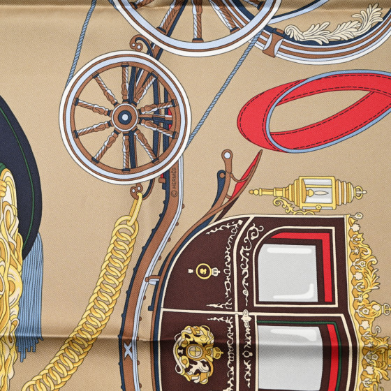 HERMES Stately Wheels スカーフ 箱付き HERMES スカーフ Stately Wheels scarf 90 直営店ラッピング