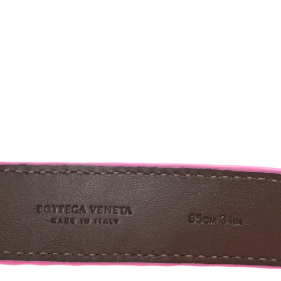 ベルト Bottega Veneta Intrecciato Nappa Tubular Belt BOTTEGA VENETA Nappa Intrecciato Belt 85 34 Pink 1686379