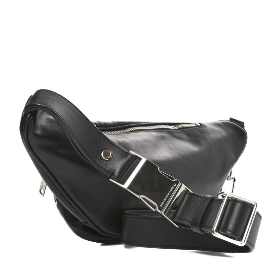 alexanderWang ブラック ビックベルト ボディバッグ ALEXANDER WANG Lambskin Attica Belt Bag Black 1691849