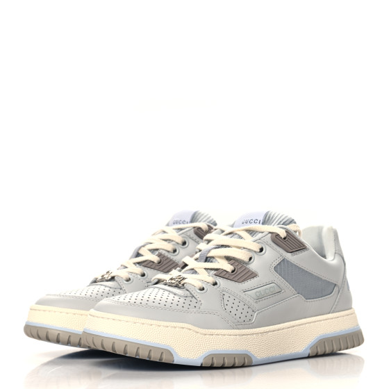 GUCCI９号 GUCCI Calfskin Perforated Sneakers 36 Smoky Grey 1695510
