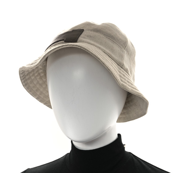 エルメス　バケットハット　59 HERMES Cotton Linen Bucket Hat 59 Beige 1690789 | FASHIONPHILE
