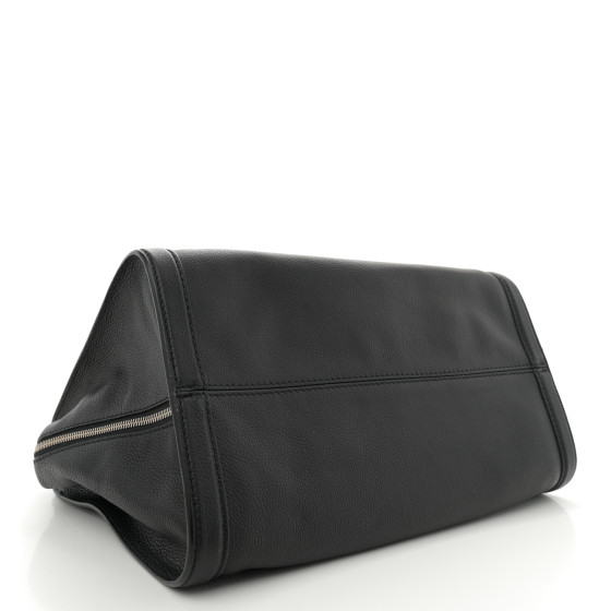ALEXANDER MCQUEEN Pebbled Calfskin Large Skull Padlock Zip