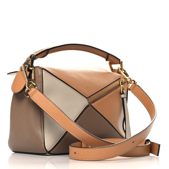 LOEWE Calfskin Small Puzzle Bag Warm Desert Mink 1694085