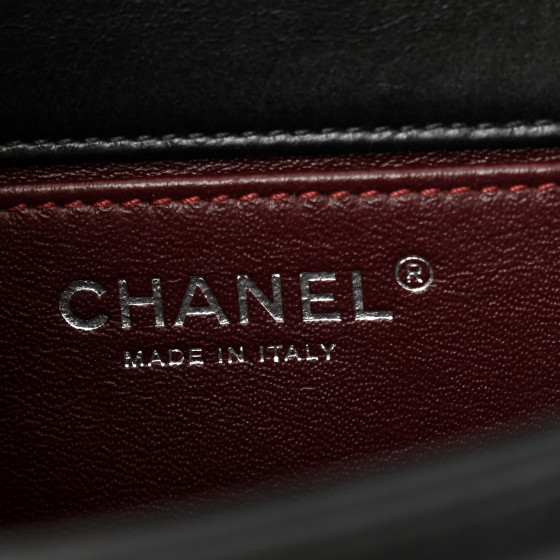 CHANEL Calfskin Embossed Medium Paris Salzburg Boy Flap