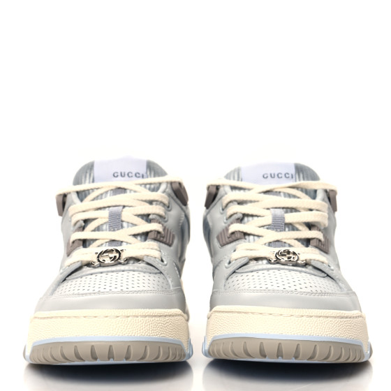GUCCI９号 GUCCI Calfskin Perforated Sneakers 36 Smoky Grey 1695510
