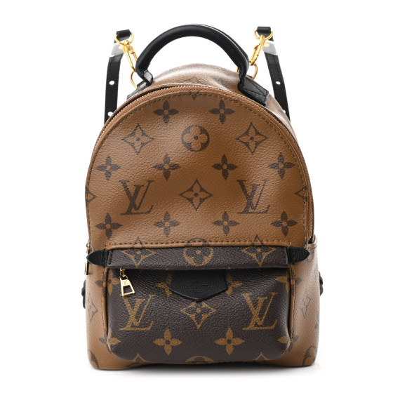 ルイ・ヴィトン PALM SPRINGS REVERSEミニバックパック EV0012 LOUIS VUITTON Reverse Monogram Palm Springs Backpack Mini