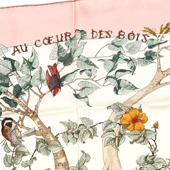 エルメス シルクスカーフ AU COEUR DES BOIS HERMES Silk Au Coeur Des Bois Scarf 90 1686710 | FASHIONPHILE