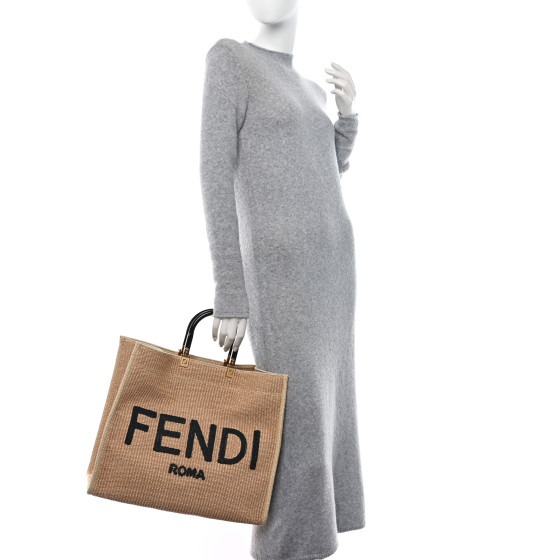 VIP【送料関税込】FENDI ROLL LARGE STRAW TOTE aff6159c8777d2ff7b3c25b723bbf2