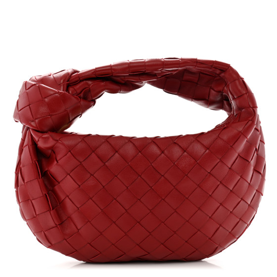 ハンドバッグ BOTTEGA VENETA JODIE MINI HANDBAG IN INTRECCIATO NAPPA BOTTEGA VENETA Nappa Intrecciato Mini Jodie Dark Red 1673933