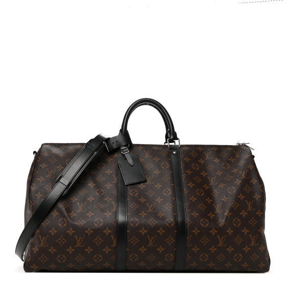 LOUIS VUITTON Monogram Macassar Keepall Bandouliere 55