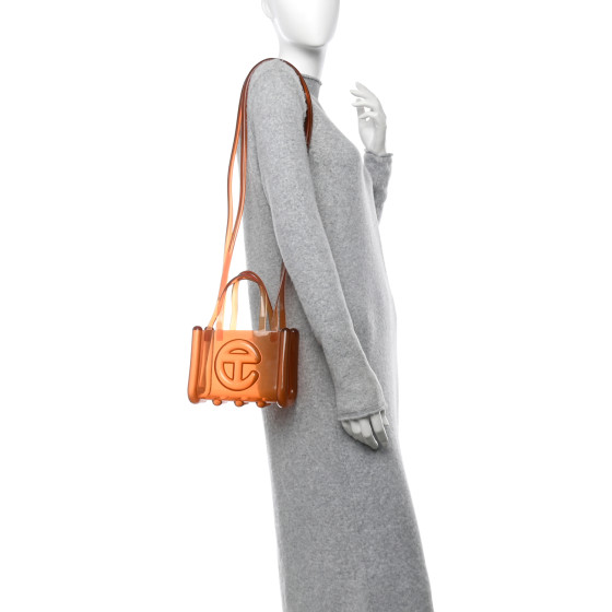 TELFAR x MELISSA Jelly Small Shopping Bag Clear Brown