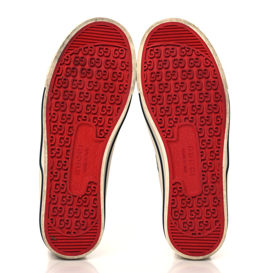 GUCCI GG Monogram Web Womens 1977 Tennis High Top Sneakers