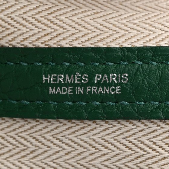 【キャンバス/Vert De Gris&Noir】HERMES Garden Party 30 TPM Hermès Gris Meyer Negonda Garden Party 30 TPM Palladium