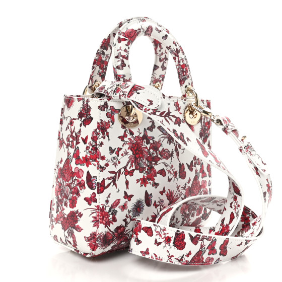 小物 Christian Dior CHRISTIAN DIOR Supple Calfskin Cannage Micro Caro Bag Cloud