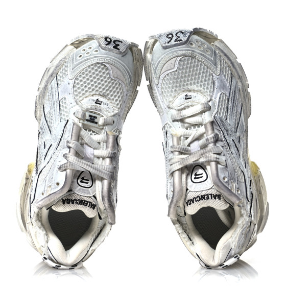 セール!!BALENCIAGA★774704 BALENCIAGA Mesh Rubber Monocolor Womens Runner Sneakers 36