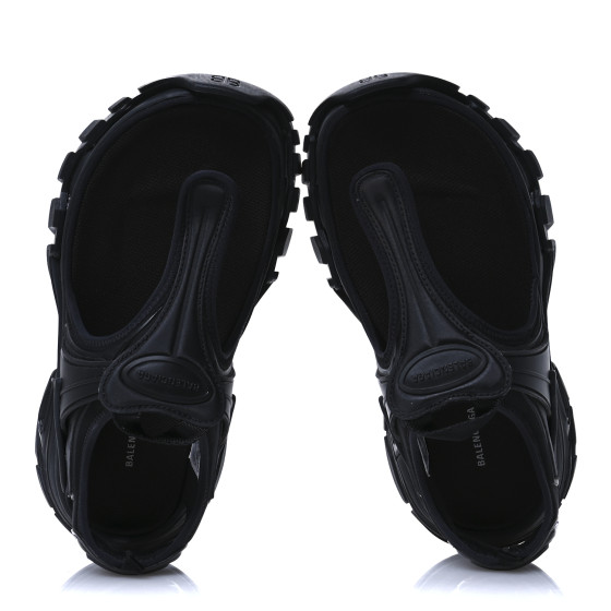 BALENCIAGA Neoprene Rubber Thong Sandals 37 Black 1665072
