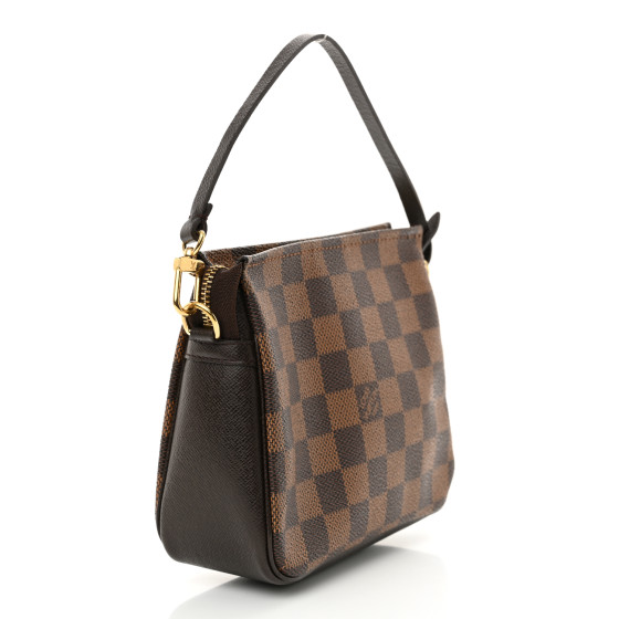 【希少】 LOUIS VUITTON Damier Ebene Trousse Make Up Pouch LOUIS VUITTON Damier Ebene Trousse Make Up Bag Pochette