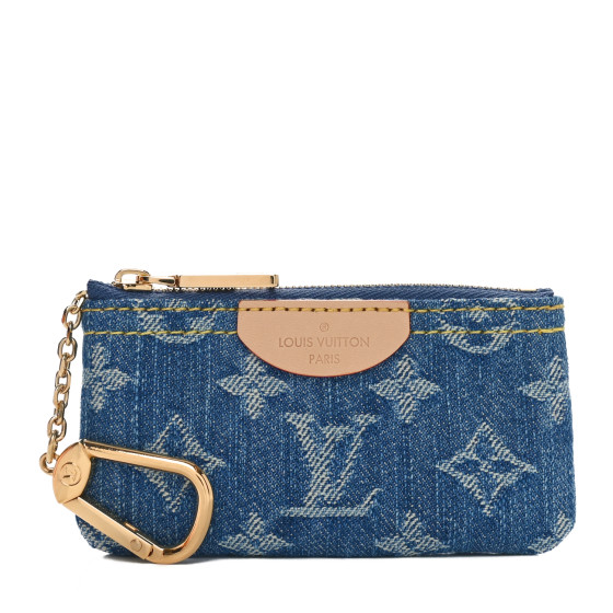 Louis Vuitton ネイビー  キーケース LOUIS VUITTON Monogram Denim Key Pouch Denim Blue 1675634