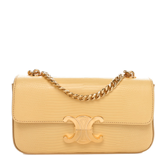CELINE Lizard Mini Triomphe Pollen