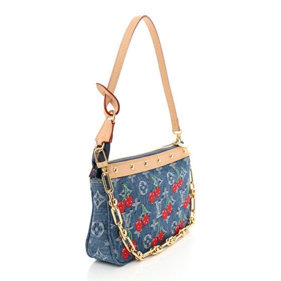 LOUIS VUITTON LV X TM Monogram Denim Cerises Pochette