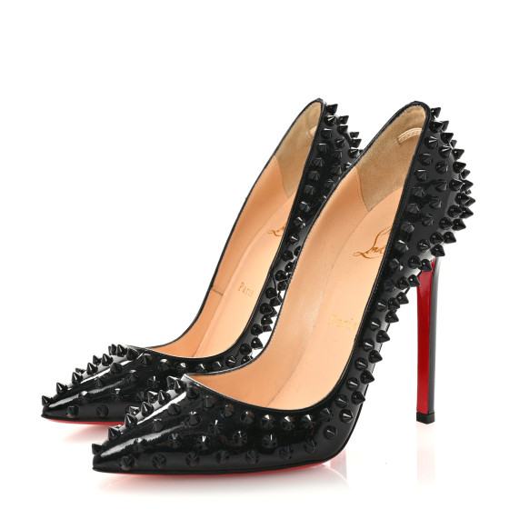 クリスチャンルブタン Piggale 120★サイズ35.5 CHRISTIAN LOUBOUTIN Patent Pigalle Spikes 120 Pumps 36.5