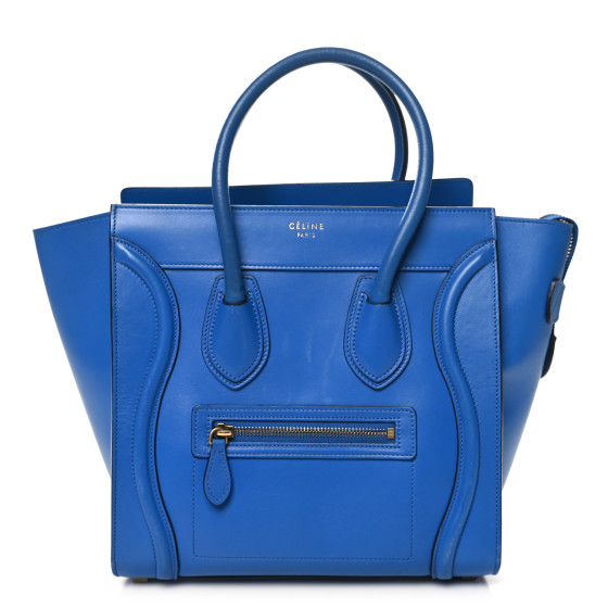 CELINE Palmelato Micro Luggage Electric Blue