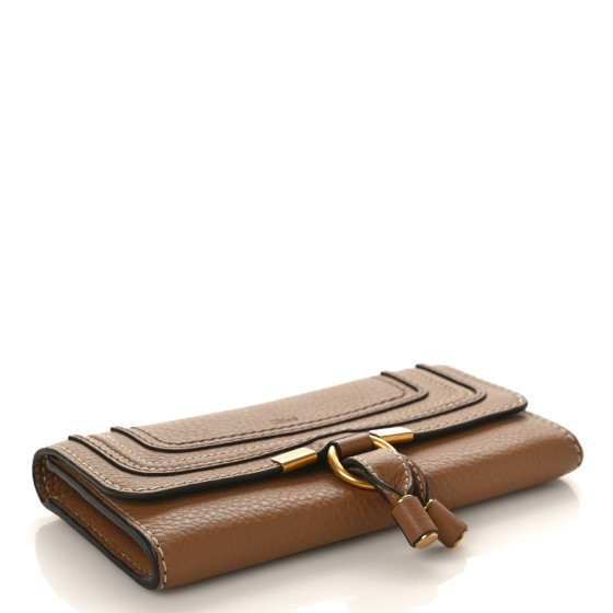 CHLOE Calfskin Marcie Continental Flap Wallet Nut 1474710