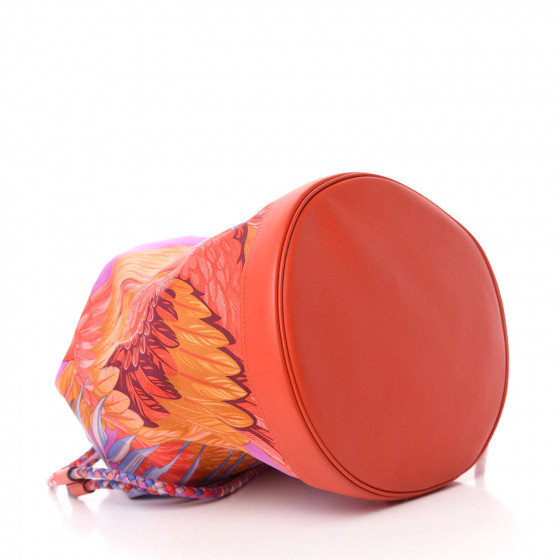 HERMES Silk Swift Flamingo Party Soie Cool Capucine 768968