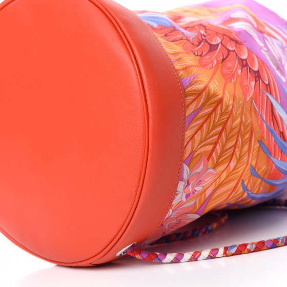 HERMES Silk Swift Flamingo Party Soie Cool Capucine 768968