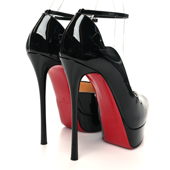 vintage ミュール37 CHRISTIAN LOUBOUTIN Patent After Sun Round Chick Alta