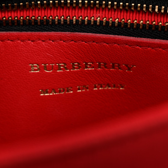 BURBERRY Patent 1983 Knight Check Link Shoulder Bag Bright