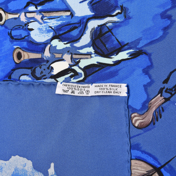 HERMES シルクスカーフ CONCERTO HERMES Silk Scarf Carre 90 Concerto Music Pole Beauty