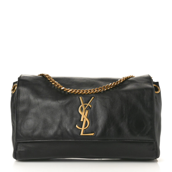 【関税&送料込】Saint Laurent Black Suede Medium Kate Should Saint Laurent Kate Medium Reversible Chain Shoulder Bag in