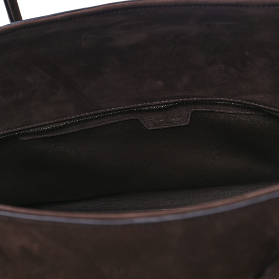 The Row Terrasse ヌバック ショルダーバッグ Dark Mocha 本革製 0ecde14220596784ec7919ca25f7a9