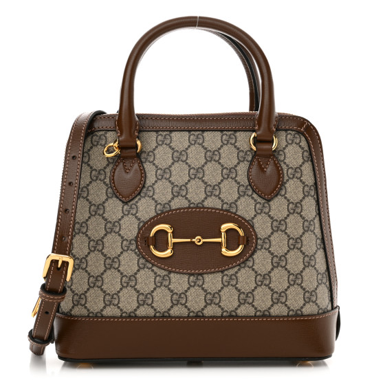 GUCCI GG Supreme Monogram Azalea Calfskin Small Horsebit