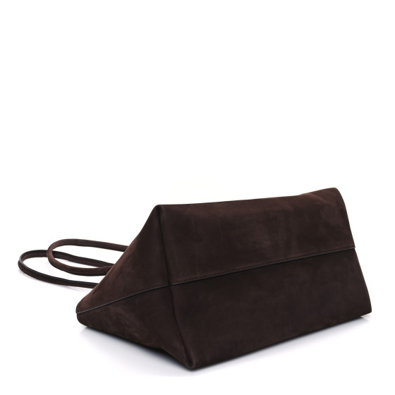 The Row Terrasse ヌバック ショルダーバッグ Dark Mocha 本革製 0ecde14220596784ec7919ca25f7a9