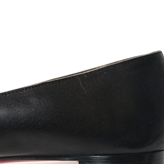 Christian Louboutin FLAT NAPPA 36 美品 CHRISTIAN LOUBOUTIN Shiny Nappa Eloise Flats 36 Black
