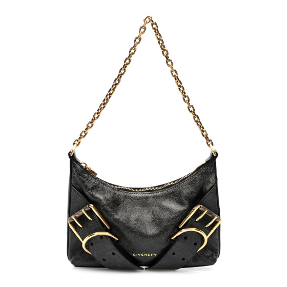 GIVENCHY Aged Calfskin Mini Voyou Boyfriend Party Bag Black