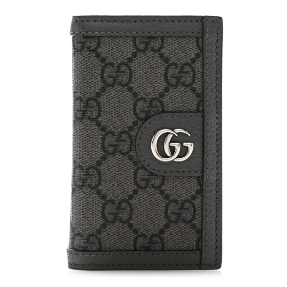 カードケース・名刺入れ OPHIDIA CARD CASE GG SUPREME Ophidia card case in grey and black Supreme | GUCCI® US